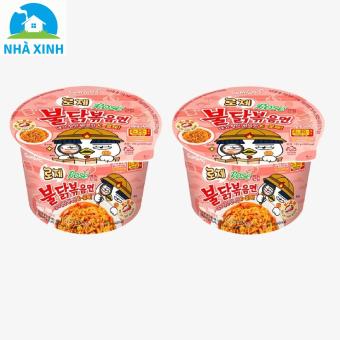 Combo 2 Tô - Mì tô khô gà cay ROSE Buldak Samyang 105g
