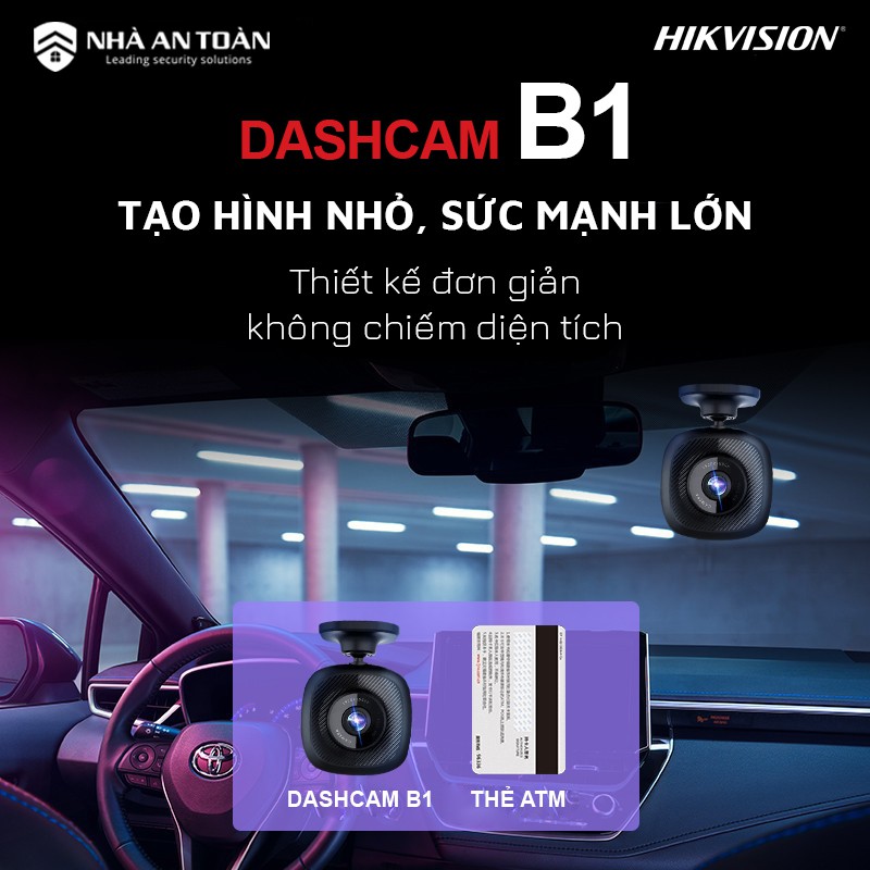 Camera hành trình B1 Hikvision, mic và loa, tích hợp wifi