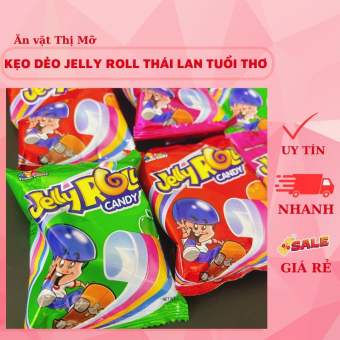 5 gói kẹo dẻo cuộn Jelly Roll vị trái cây Thái Lan (14g)