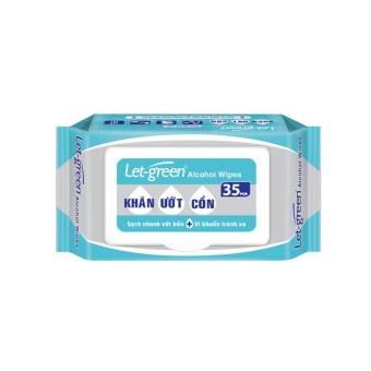 Khăn ướt cồn diệt khuẩn Let Green 35M