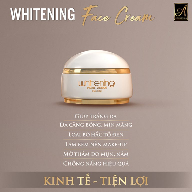 [HCM]Kem Mặt Trắng Da Face Pháp A Cosmetics - HŨ 50g mẫu mới 2022