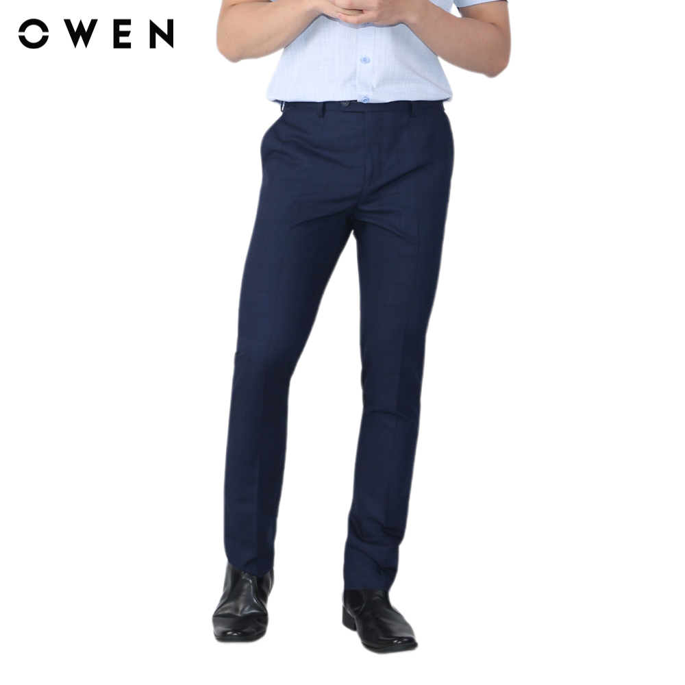 Owen - quần tây qd23463 trendy màu xanh