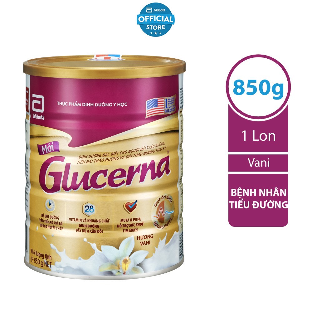 Sữa bột Glucerna dành cho người tiểu đường hương vani BỊ MÓP