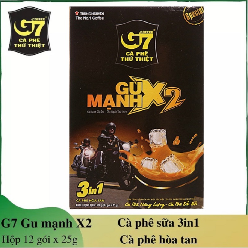 Cà phê sữa hòa tan 3in1 gu mạnh x2 trung nguyên