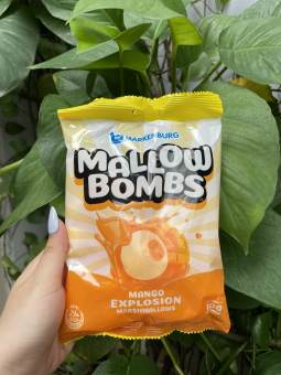 Kẹo Xốp Bông Gòn Nhân 100g Xoài Markenburg Mango Mallow Bombs (Gói 100g)