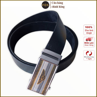 Thắt lưng nam Fox, dây lưng giá rẻ, dây nịt bụng khóa cài chất da Pu bền đẹp