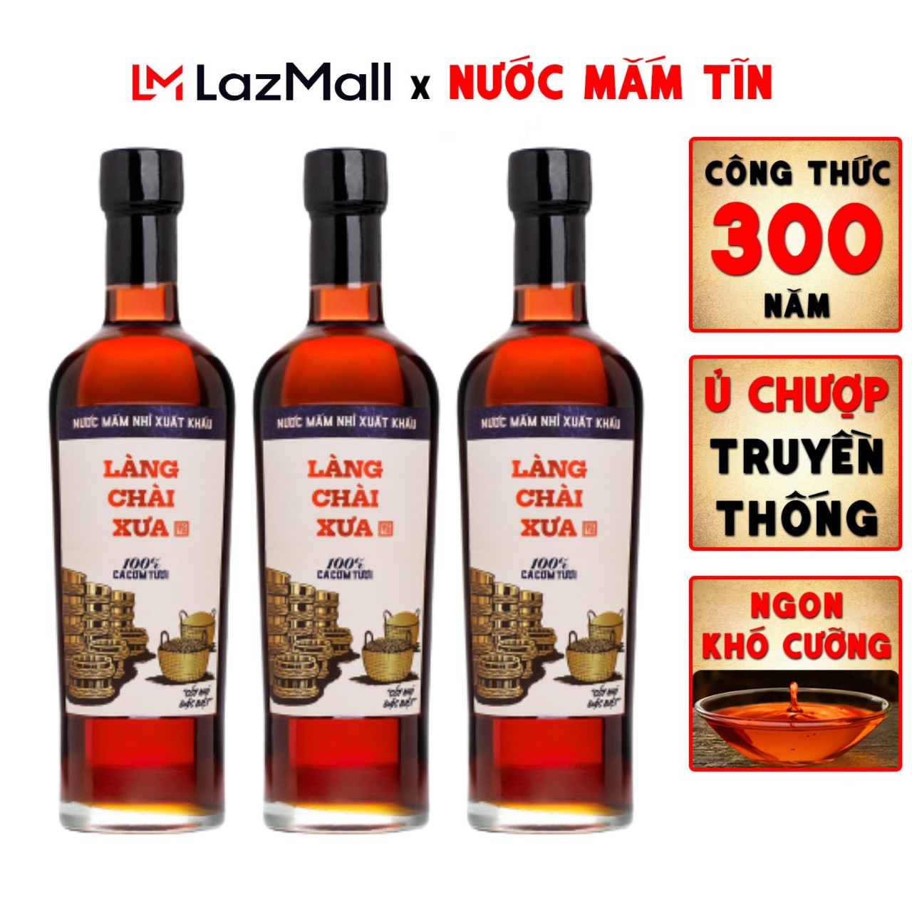 Nước mắm nhĩ xuất khẩu nhãn xanh 500ml cốt nhĩ đặc biệt vị dịu nhẹ
