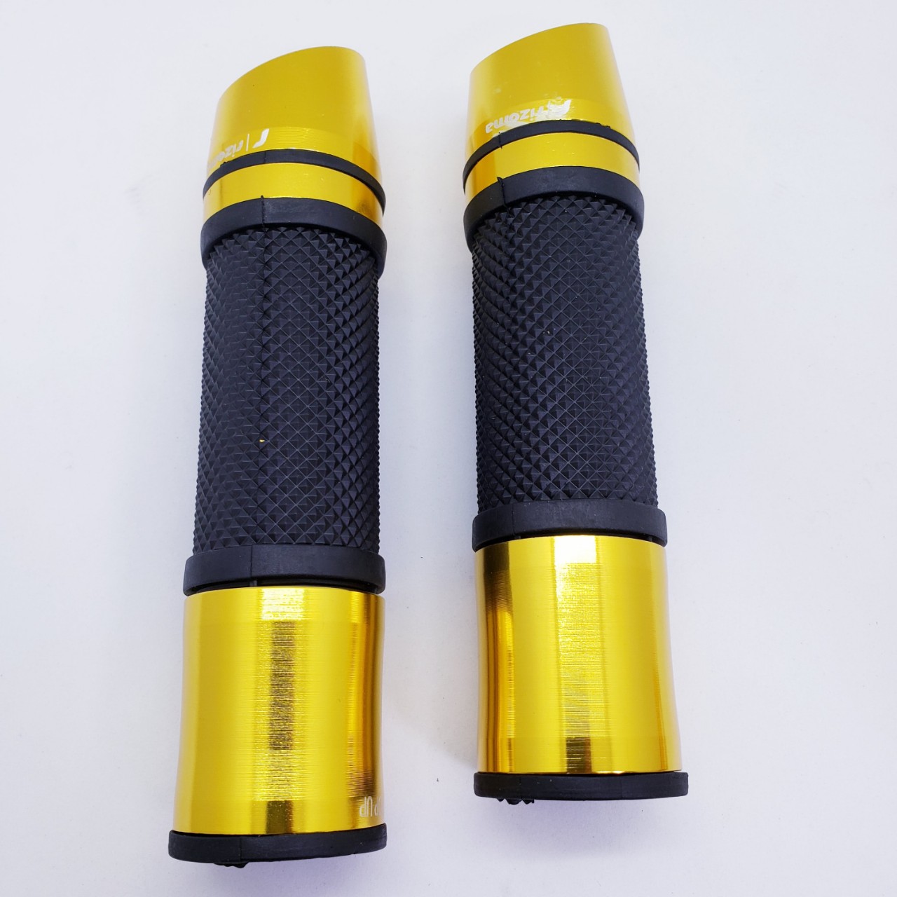2 Bao tay nắm xe máy tay cầm rizoma gù xéo nhôm cnc màu vàng gắn sh vario exciter winner sirius wave...