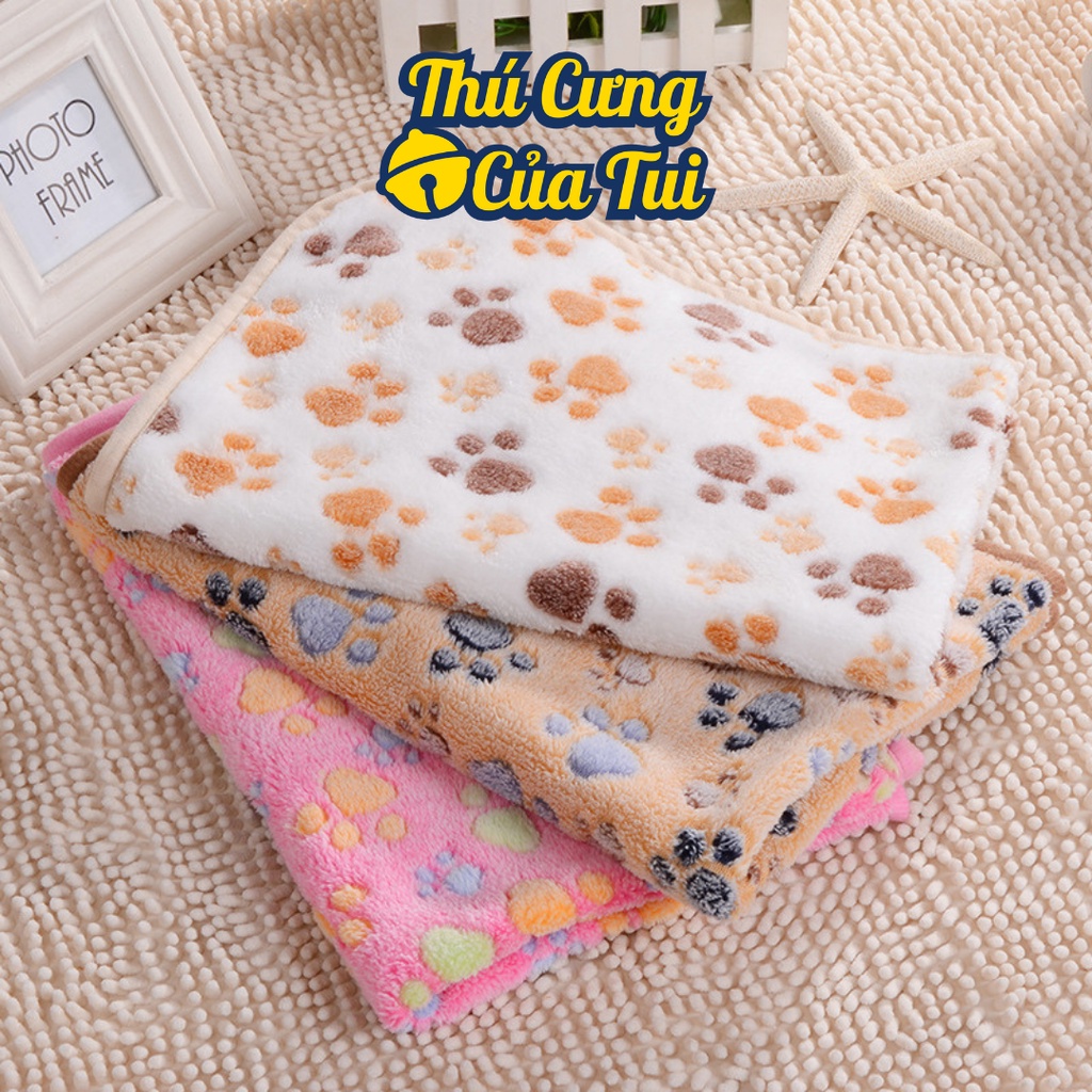 Thảm lót lông cừu chân chó cho thú cưng chó mèo - thú cưng của tui