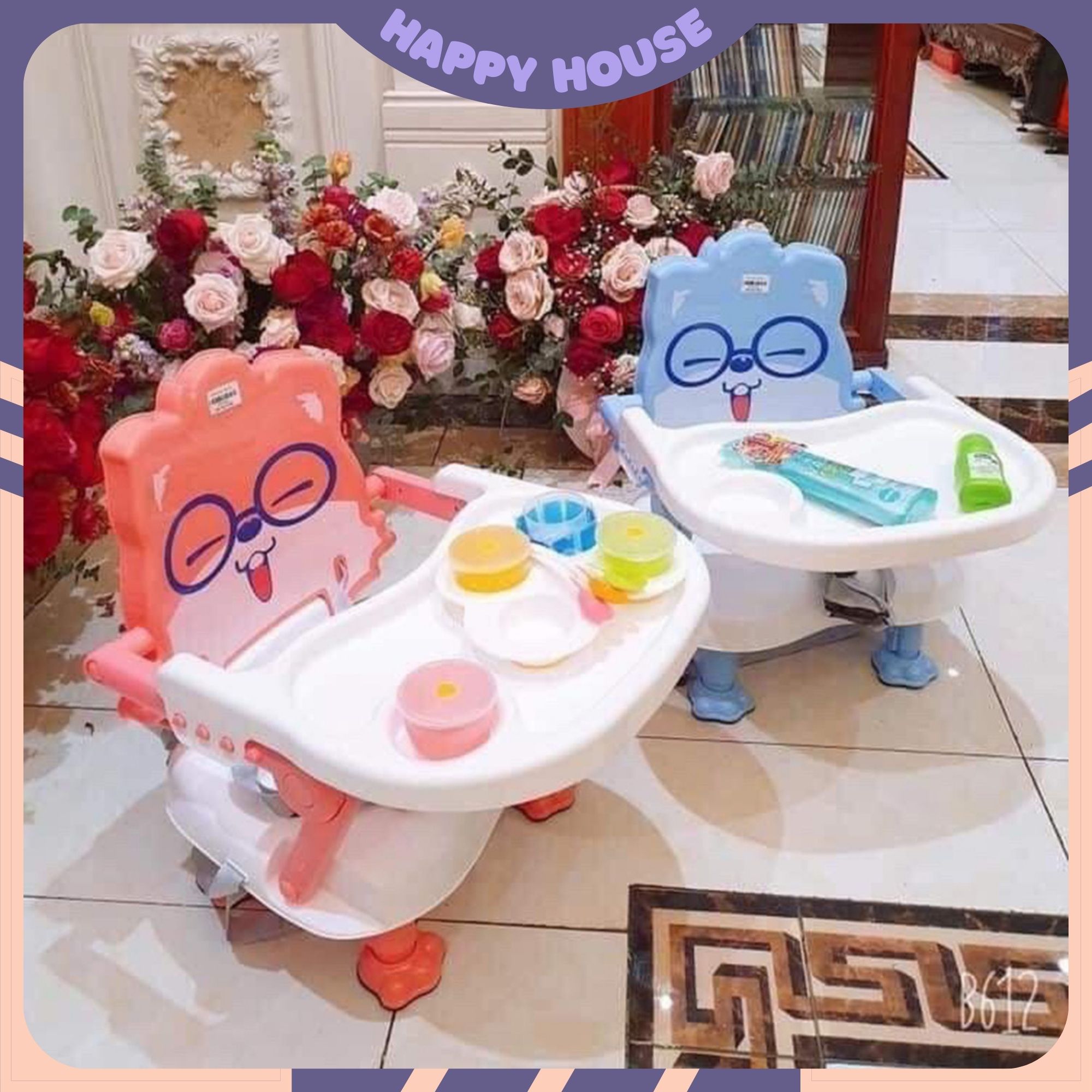 Ghế ăn dặm cao cấp cho bé, ghế ăn dặm hình mèo cute, hỗ trợ bé trong quá trình phát triển