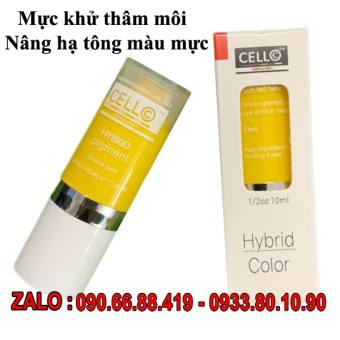 Mực xăm Vàng Chanh Cello Hàn Quốc 10ml Khử thâm Môi và Nâng hạ tông màu mực phun xăm thẩm mỹ - Mực xăm khử thâm môi vàng chanh