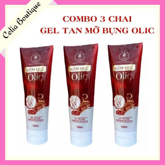 Combo 3 Chai Gel Tan Mỡ Olic - Kem Giảm Mỡ Bụng - Lấy Lại Vóc Dáng Thon Gọn Nhanh Chóng