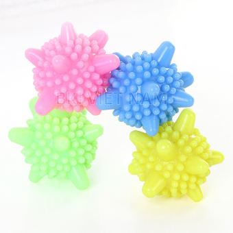 Combo 10 Quả Bóng Giặt Cao Su  Làm Phẳng Quần Áo Chống Nhăn, Quả Cầu Gai Giặt Đồ Máy Giặt Không Cần Là Thông Minh, Banh giặt quần áo