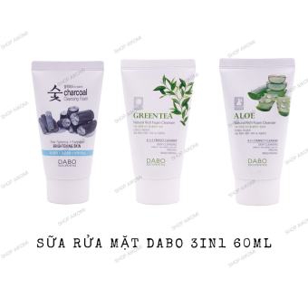 Sữa Rửa Mặt DABO Hàn Quốc 60ml - 3 in 1, Sữa Rửa Mặt Chính Hãng