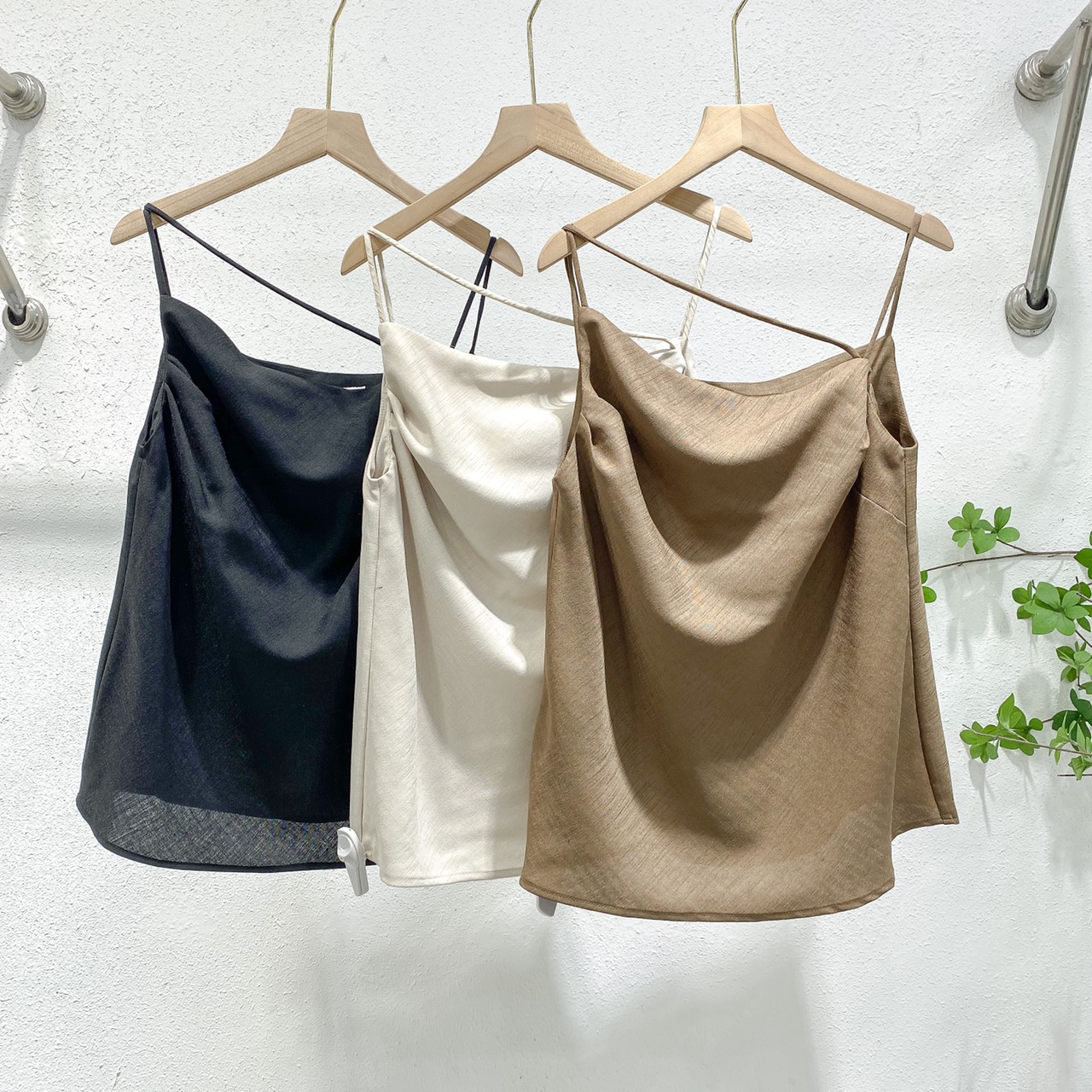 Áo hai dây xéo xếp ngực , Peace House Clothing