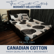 Suite Stack 3-in-1 King Size Premium Cotton Bed Sheets