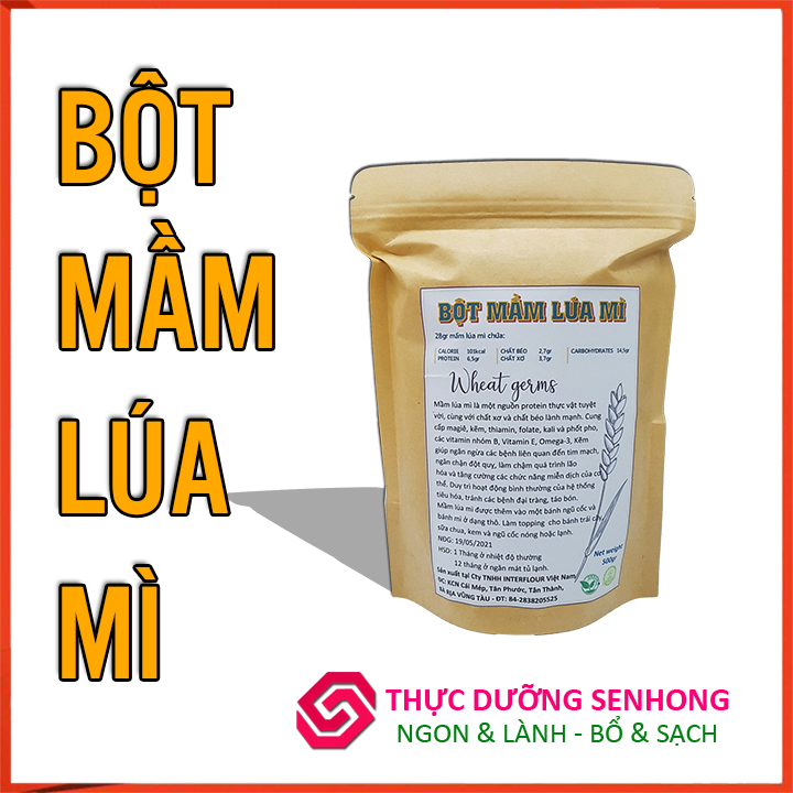 Bột mầm lúa mì | wheat germ flour (500gr) dinh dưỡng cho người ăn chay, ăn kiêng, tiểu đường