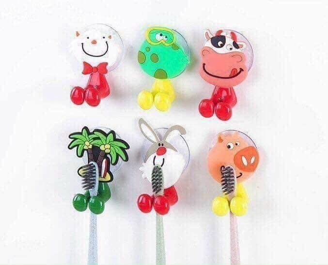 Móc treo bàn chải đánh răng hình thú ngộ nghĩnh cho bé