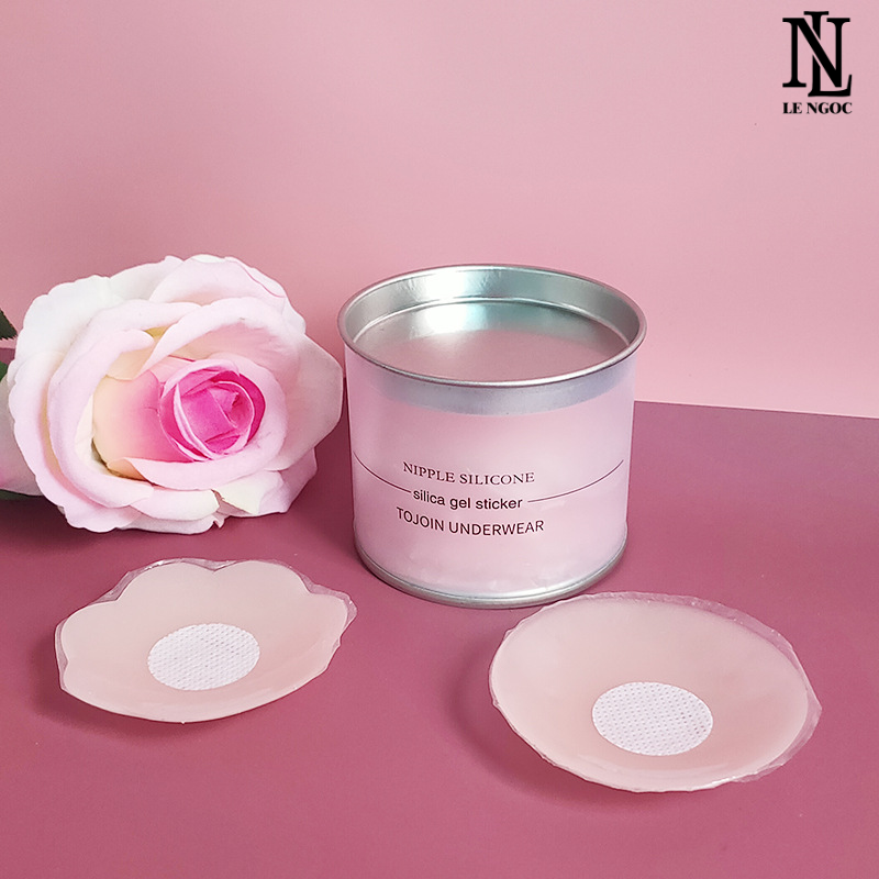 [HCM]Set 5 cặp dán ti silicon tiện dụng hộp trắng sang trong- Lê Ngọc Fashion