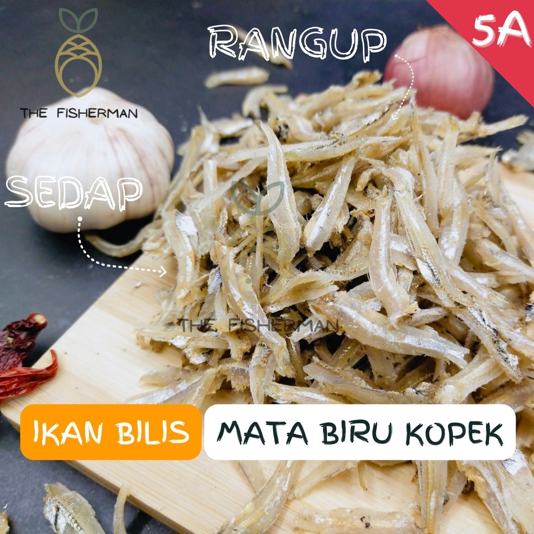 [Borong] Ikan Bilis Mata Biru Kopek 100% Fresh & Rangup Quality 金线江鱼仔批发| 香脆 | 椰浆饭 | 板面 (1KG/500G) - The Fisherman