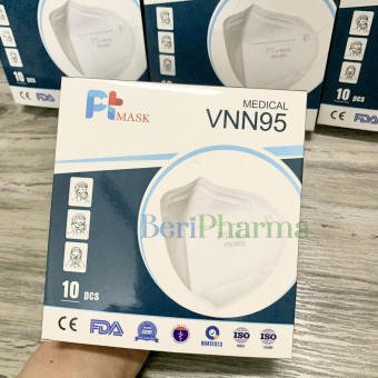 PT Mask VNN95 Combo 5 Khẩu trang Không Van Thở 4 Lớp