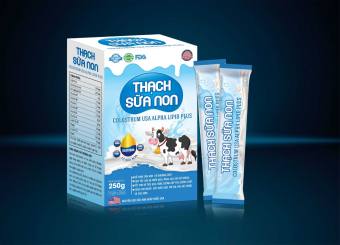 Thạch Sữa Non Bổ Sung Sữa Non, Các Acid Amin, Vitamin Giúp Tăng Cường Sức Khỏe, Tăng Sức Đề Kháng, Giúp Ăn Ngon, Ngủ Tốt- Hộp 10 gói