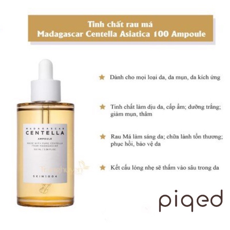 Serum Centella Rau Má Dưỡng trắng, giảm mụn thâm, cấp ẩm, phục hồi da