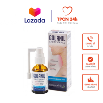Xịt họng Golanil Spray Orale - Giảm ho viêm nóng rát họng