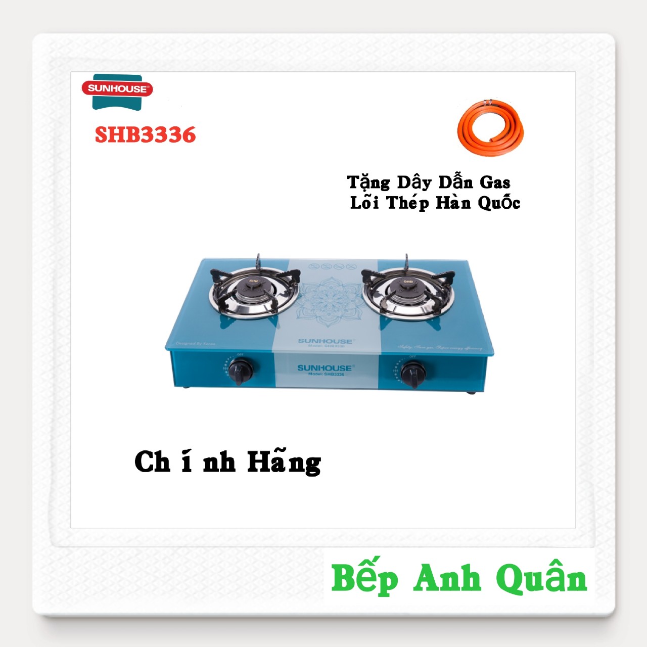 Bếp Gas Dương Kính SUNHOUSE SHB3336