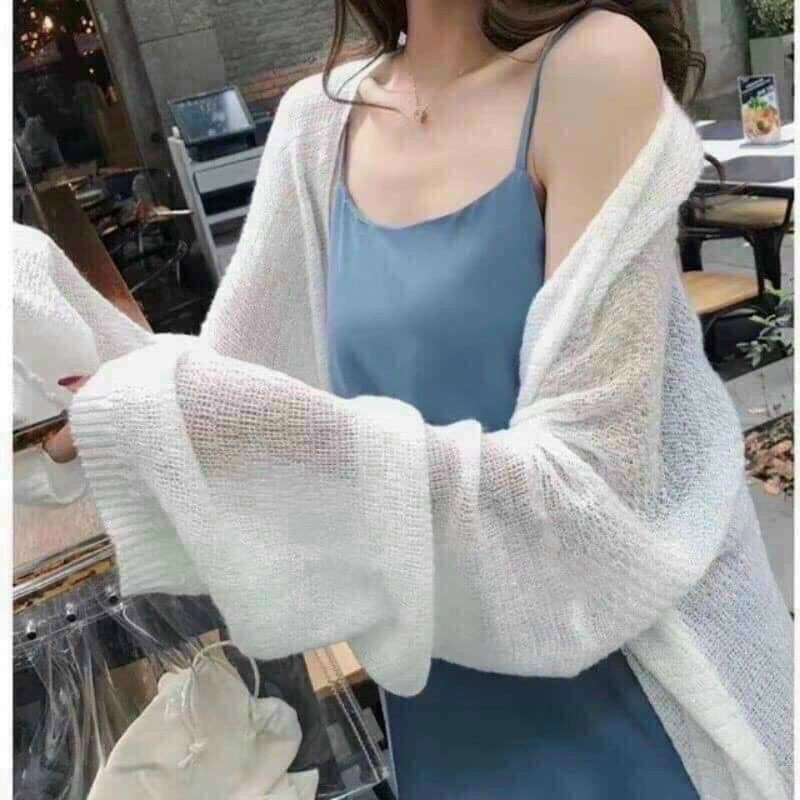 Áo cadigan len mỏng phong cách hàn quốc cực xinh. smc