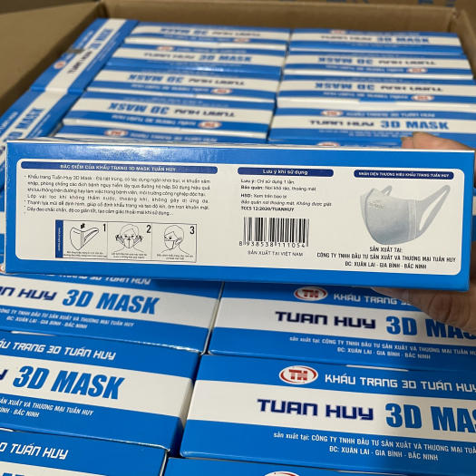 Khẩu trang 3D Mask [Màu Hồng] hộp 50 cái kháng khuẩn, có logo tem niêm phong, đạt tiêu chuẩn ISO và kiểm định Bộ Y Tế, Khẩu trang y tế 3D Mask