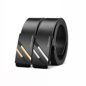 Thắt lưng da nam cao cấp Cieviavn Kiesan, dây nịt nam da thật rộng 33mm khóa tự động mạ ti tan