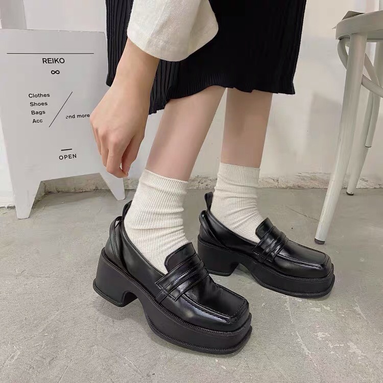 Giày Lolita nữ đế cao - Giày OXFORD nữ đế cao phong cách hàn quốc đế cao