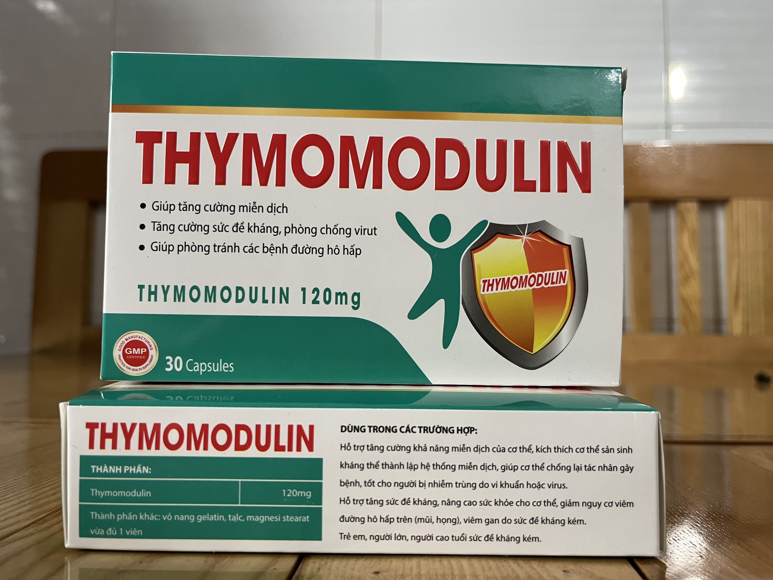 Thymomodulin 120mg - Hỗ Trợ Tăng Cường Khả Năng Miễn Dịch, Tăng Sức Đề Kháng - hộp 30v