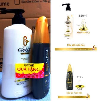 Dầu gội Grasse 620ml + tặng kèm dầu gội 215ml