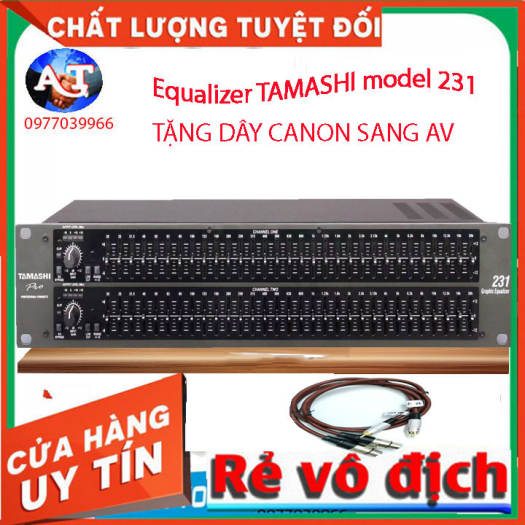 Đầu lọc xì Equalizer vang karaoke tamashi 231 hàng chính hãng mở rộng tần số âm thanh không bị vỡ tiếng