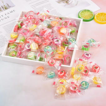 Combo 100g kẹo cứng hương vị trái cây bốn mùa hình dáng siêu cute