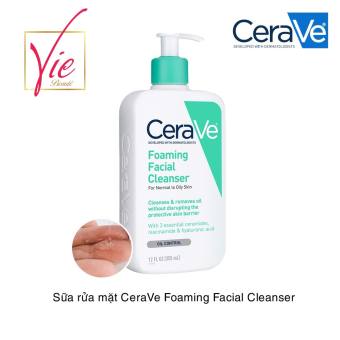 Sữa Rửa Mặt Cerave foaming facial cleanser Cho Da Dầu, Gel Cerave foaming facial cleanser