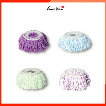 Bông lau nhà 360 độ thay thế phù hợp mọi cây lau nhà tự vắt,bông lau sợi vải cotton thấm hút không đổ lông