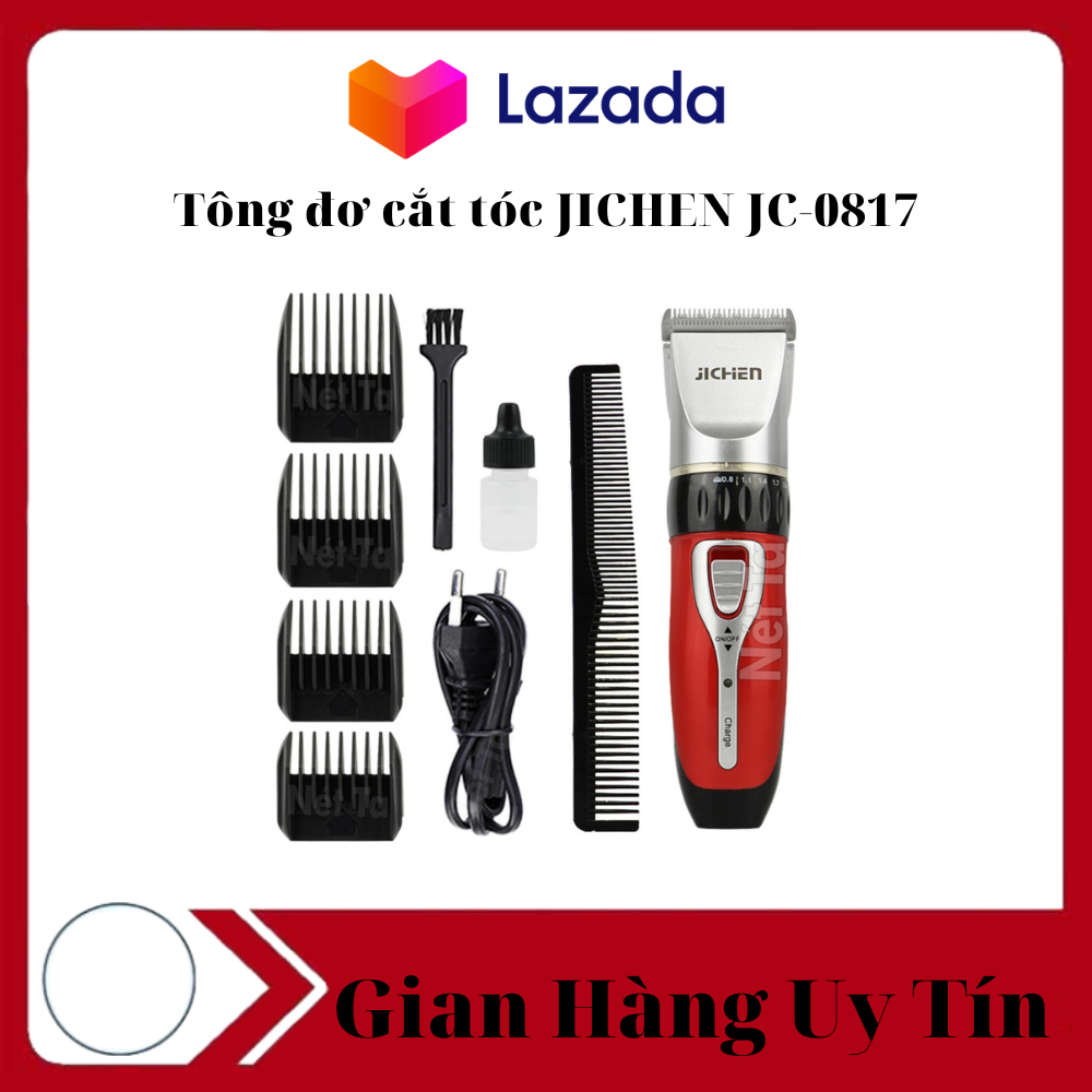 Tông đơ cắt tóc không dây jichen 0817 - tăng đơ cắt tóc người lớn- trẻ em- loại tốt.