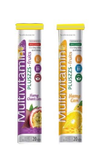 Viên sủi Vitamin C Multi Plus (tuýp vị Cam)