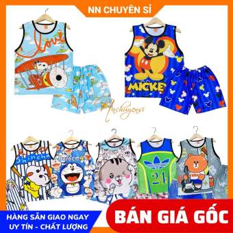 Đồ bộ mặc nhà QUẦN ĐÙI - ÁO BA LỖ cho bé trai bé gái phom từ 5kg đến 47kg chất thun mềm mịn mát in hoạt hình bò sữa con cọp pikachu doremon kitty 💥 Đồ bộ gia đình 💥 Đồ bộ nhóm tập thể DBRBSN FULL SIZE