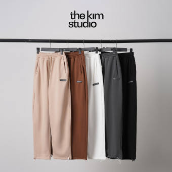 TheKim QN118 Quần Nỉ Ống Rộng Bo Gấu Nhiều Màu, Quần Jogger Nỉ Ống Suông Thể Thao Unisex Nam Nữ Ulzzang