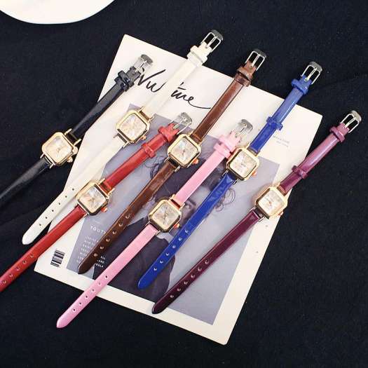 Đồng hồ Yuhao 3 dây da mặt vuông