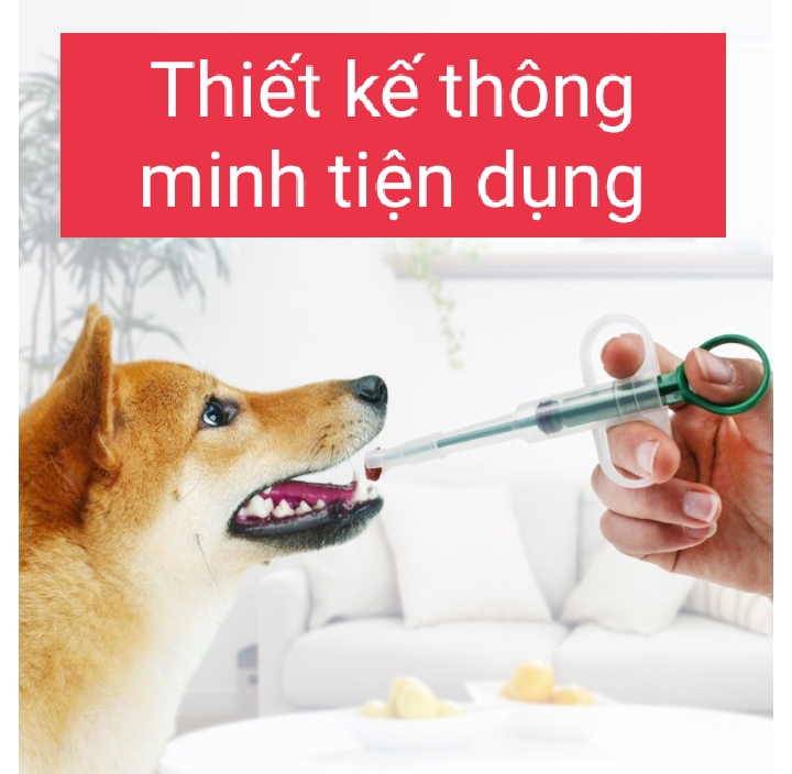 Dụng cụ hỗ trợ chó mèo, thú cưng uống các loại thuốc