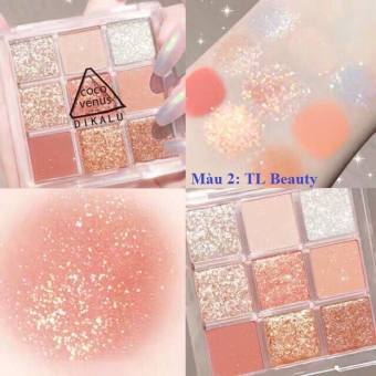 Bảng Phấn Mắt 9 Ô Coco Venus Dikalu, Bảng Phấn Mắt  kim Tuyến Lấp Lánh
