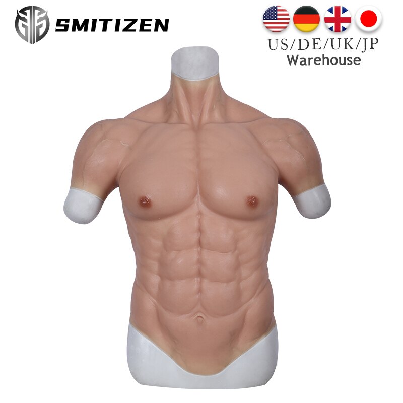 Realistic Fake Muscle Suit Silicone Artificial Gel Macho Costume