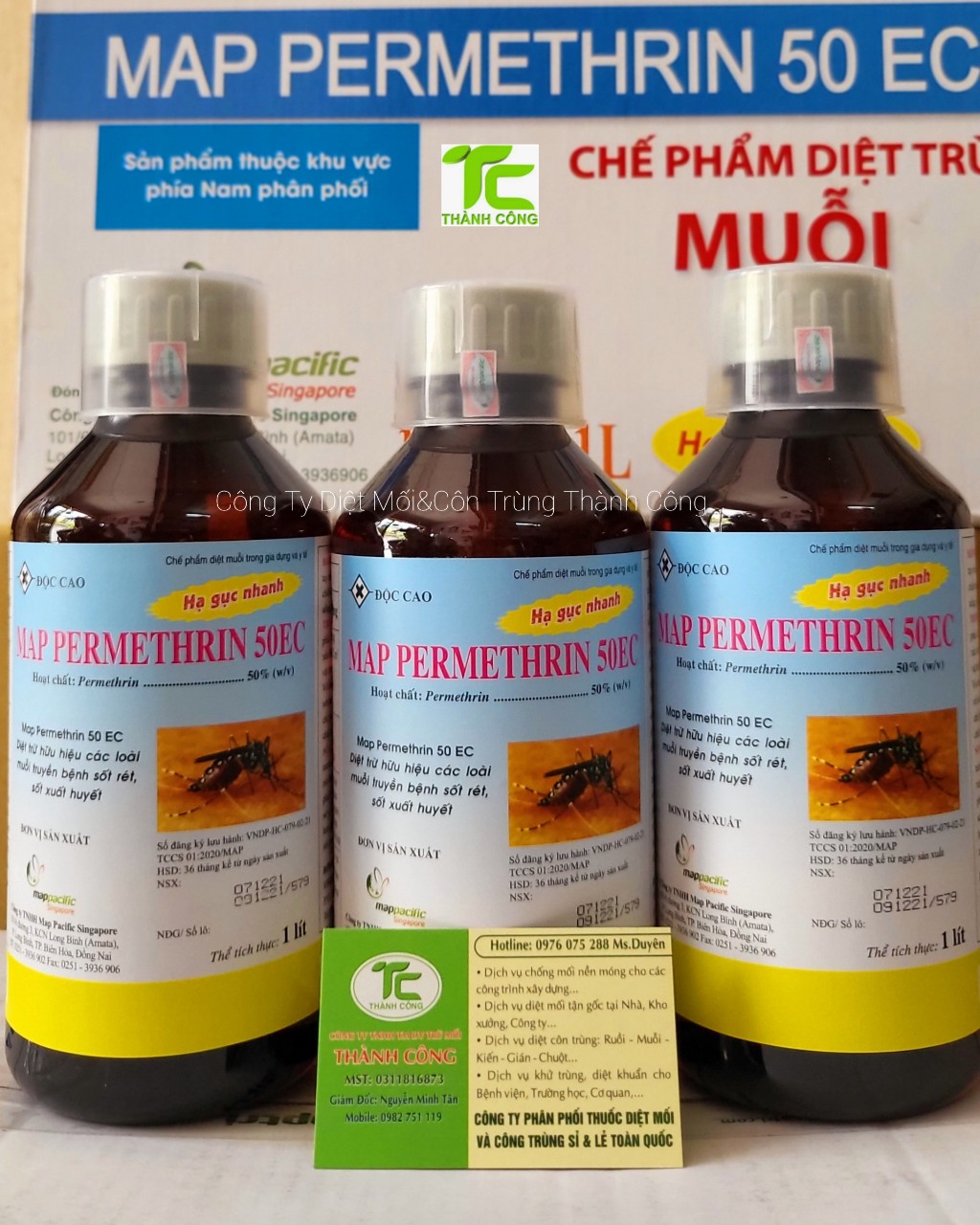 Thuốc diệt muỗi cao cấp trong y tế Map Permethrin 1lít chính hãng Map pacific xuất xứ Anh Quốc
