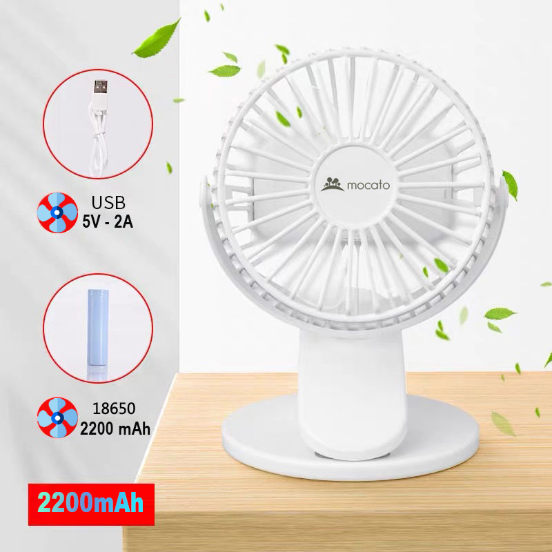 [BH 3 THÁNG] QUẠT KẸP CẦM TAY  MINI SẠC TÍCH ĐIỆN M502 xoay 360 độ 3 chế độ có thể cầm tay - kẹp bàn hoặc quạt mang đi học - quạt sạc mini tích điện