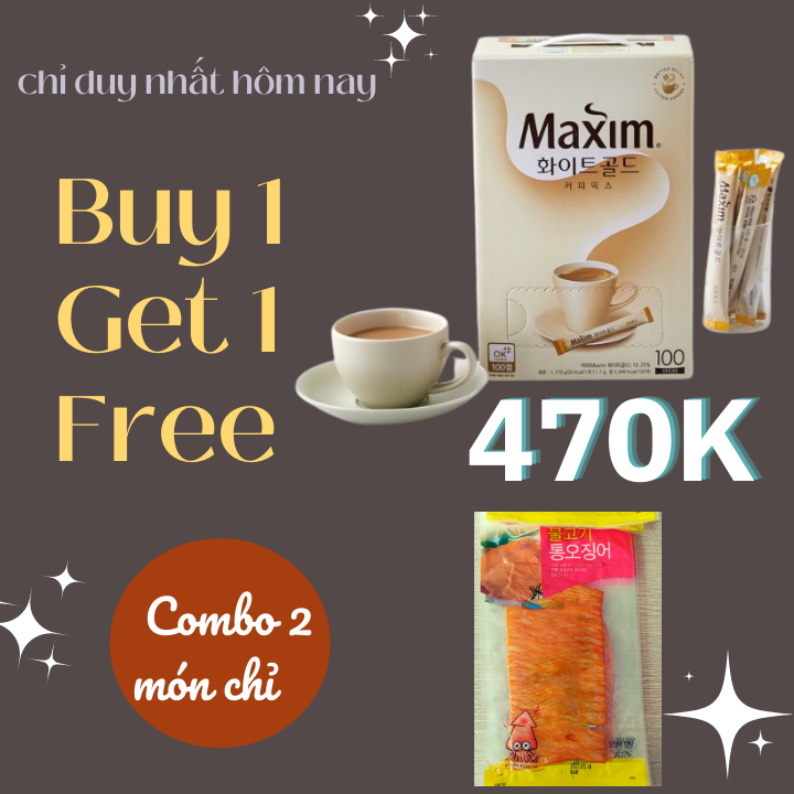 Cà phê Maxim Gold Hàn Quốc 1,2kg 100 gói